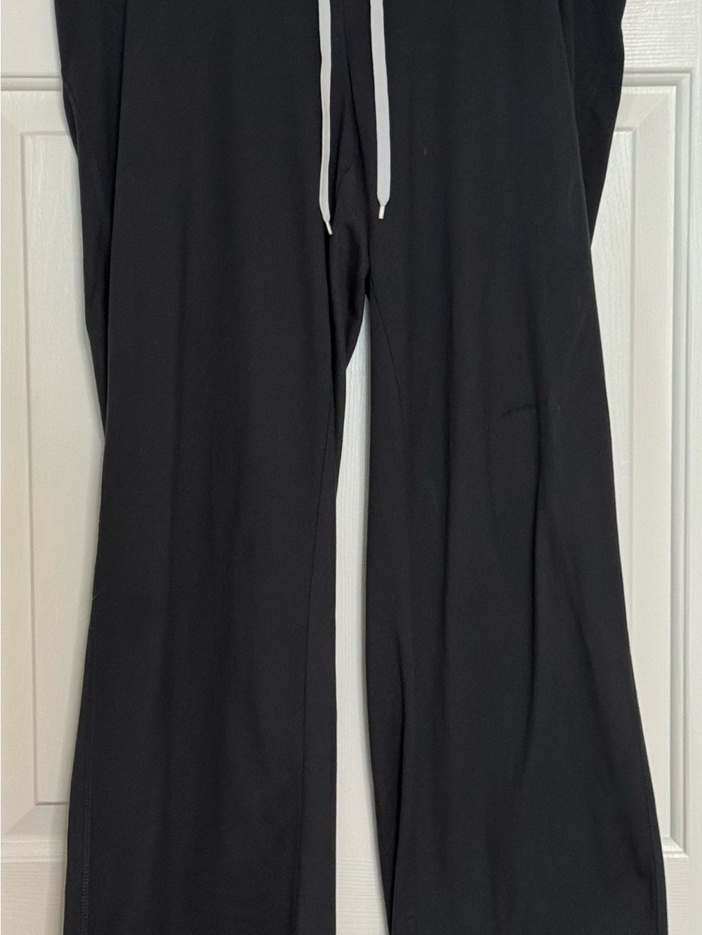 Dark Grey Wide-Leg Drawstring Pants